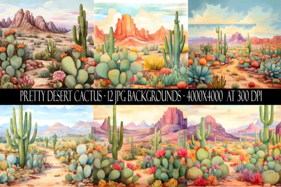 Designing with the Desert: Pretty Cactus Desert Backgrounds
