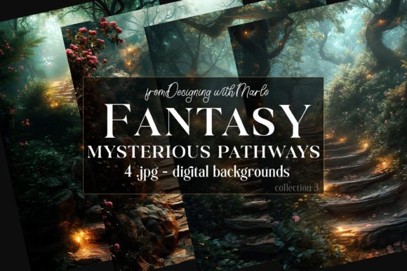 Enchanting Fantasy Mysterious Pathway Backgrounds 3