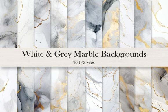 Grey & Gold Glitter Marble: Elevate Your Visual Projects