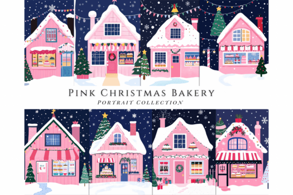 Sweeten Your Designs: The Pink Christmas Bakery Collection